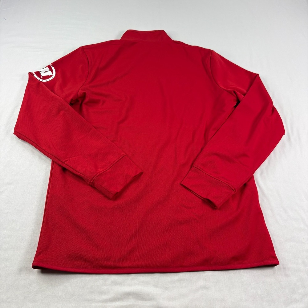 Wisconsin Badgers Jacket Mens Medium Red Under Armour Full Zip Performance NEW - Picture 10 of 11